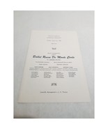 Ballet Russe De Monte Carlo Program Louisville Memorial Auditorium March... - $13.98