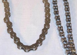 BIKE CHAIN NECKLACE mens jewelry hip hop chocker biker metal link fashion new - £5.26 GBP