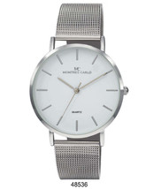 Silver/White/Silver 41mm-milano-expressions-mesh-band-watch-4853 - £27.00 GBP