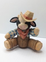 Enesco Marys Moo Moos Chip Home on the Range Musical Jointed 699284 Large 7&quot; HTF - £75.66 GBP