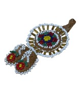 Thunderbird Moccasin Southwestern Drop Brooch Pin Vintage Beaded Native - $461.34 MXN