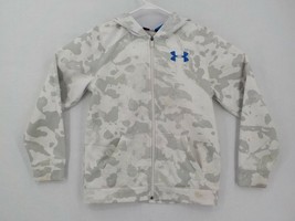 Under Armour Hooded Sweatshirt Youth Sz L Snow Camo Long Sleeve Unisex Stains - £3.14 GBP