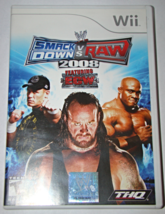 Nintendo Wii - Wwe Smack Down Vs Raw 2008 Feat. Ecw (Complete With Manual) - £11.98 GBP
