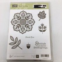 Stampin&#39; Up! &quot;Day of Gratitude&quot; Rubber Stamp Set #121148  - £9.17 GBP