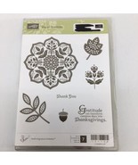 Stampin&#39; Up! &quot;Day of Gratitude&quot; Rubber Stamp Set #121148  - £9.19 GBP