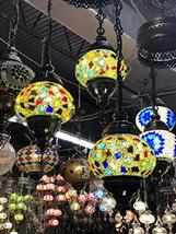Mosaic Chandelier, Filigree Copper Mosaic,Mosaic Lamp,Turkish Lamp,Moroccan Lant - £79.08 GBP