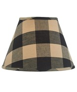 10-inch  Country Lamp Shade in Black and Tan - clip shade - $663.22 MXN