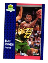 1991-92 Fleer Seattle SuperSonics Team Sheet SGA #190 Eddie Johnson - £1.49 GBP