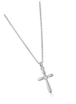 Sterling Silver Jewelry Fancy Cross with Cubic and - $95.33