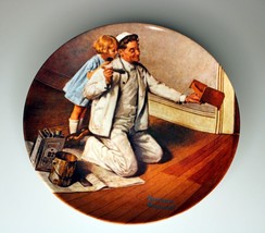 Vintage Norman Rockwell &quot;The Painter&quot; Decorative Plate Bradex #84-R70-3.7 - £6.32 GBP
