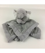 Elephant Plush Security Baby Blanket Lovey Gray Icing Satin Trim 2016 Ca... - $54.09 CAD