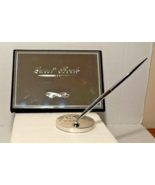 Silver  Chrome Guest Book And Pen Set - €7,36 EUR