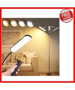 Elegant 60-Inch LED Floor Lamp - 1800LM, Remote Control &amp; 4 Color Temp S... - $914.25 MXN