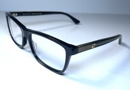 NEW GUCCI Black Gold Green Red GG Eyeglasses Glasses Frames GG0378O + Case - $125.99