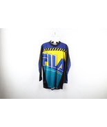 Vintage 90s FILA Mens Medium Spell Out Motorcross Racing Jersey T-Shirt USA - $67.63 CAD