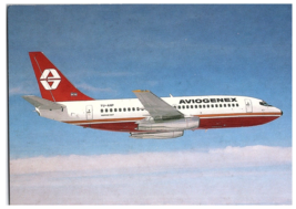 Aviogenex Boeing 737 2K3 Airplane Postcard - $6.92