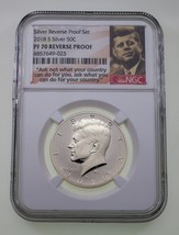 2018-S 50C Kennedy Demi Dollar Classé Par NGC PF70 Marche Arrière Épreuve - $1,988.71 MXN