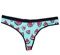 MeUndies Thong Watermelon  Seed You Later SZ Large Red &amp; Green Underwear... - $26.20