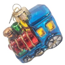 Thomas Pacconi Museum Series Christmas Toy Railroad Train Glass Ornament 2.25&quot; - £10.27 GBP