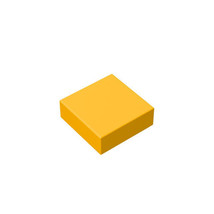 100pcs Part 3070 Tile 1x1 with Groove Dark Yellow Building Pieces Parts Blocks - £12.28 GBP