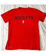 Nike Dri-Fit Houston Rockets Basketball NBA Red Tee Men’s Large - $25.08 CAD
