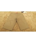 Dickies Girl&#39;s Shorts Stretch Fabric Khaki Uniform Pants Size 1 30x13 - $12.82