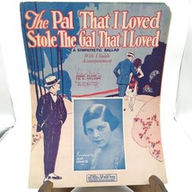 Vintage Sheet Music, The Pal That I Loved Stole the Gal That I Loved by Pease - £22.13 GBP