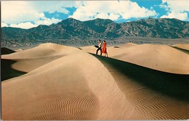 Death Valley Sand Dunes Postcard Stove Pipe Wells Funeral Mts. Ca (B13) - £4.69 GBP