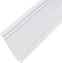 Uxcell Frameless Glass Shower Door Sweep - Door Bottom Side Seal Strip H-Type - £26.37 GBP