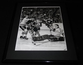 Phil vs Tony Esposito Framed 11x14 Photo Display Bruins Blackhawks - £27.68 GBP