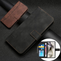 Flip Case for Samsung Galaxy S24 Ultra/S24 + Magnetic Leather Wallet Flip case - £41.54 GBP
