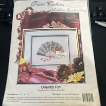 True Colors Oriental Fan Ribbon Embroidery Kit 9.5x7.5 Karen Bowdish 000... - $29.69