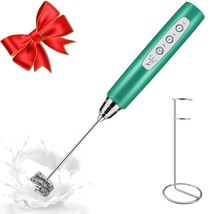 Baby Blue Handheld Wand For Coffee, Rechargeable Electric Whisk With 3 Heads 3 S - $44.99