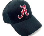 MVP Alabama Crimson Tide Logo Crimson Solid Black Curved Bill Adjustable... - $22.49+