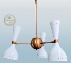 Customized Color Brass Sputnik Light 3 Premium Diabolo Shades Elegant Pendent - £126.35 GBP