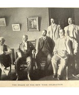 New York Delegation 1900 Print New Declaration History Struggle Antique ... - $41.12 CAD