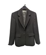 Tahari Arthur S Levine Black Suit Jacket Single Breasted Two Button Line... - $179.99