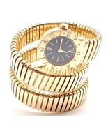 Authentic! Bulgari 18k Yellow Gold Tubogas Serpent Snake Bracelet Watch - £22,673.40 GBP