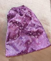 Barbie doll vintage glittery purple skirt tea length semi formal piece p... - $9.99