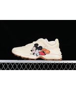 Handmade Cream Leather Sneakers | Mickey Art, Italian Design - $239.00