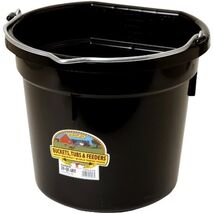 Little Giant 20 Quart Black Flat Plastic Bucket P20FBBLACK - $44.58 CAD