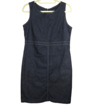 Anne Klein Women&#39;s Denim Sleeveless Side Pocket Dress Size 12 - £39.50 GBP