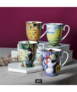  4 pieces, Classic paintings, bone china, royal cups, 320ml - $134.72 CAD