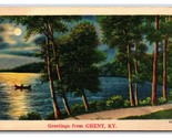 Generici Lago Scene Greetings From Gand Kentucky Ky Lino Cartolina G18 - $5.08
