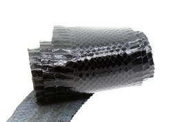 Genuine Snakeskin Snake Skin Leather Cobra Hide Closeout item Glossy Black - $11.39+