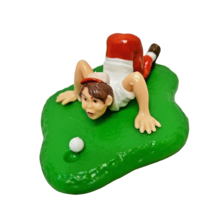 Vintage 1978 Wilton Comical Golfer Plastic Cake Topper Missing Club 5 x 4&quot; - £8.05 GBP