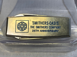 Cash Money Clip Holder Smithers-Oasis 25th Anniv Advertising w/ File &amp; B... - £23.94 GBP