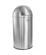 Elama 50 Liter Large 13 Gallon Push Lid Stainless Steel Cylindrical Home... - €85,01 EUR