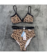 NWT Cups he Two Piece Bikini Set Leopard Print - $41.01 CAD