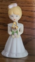 Enesco ~ Growing Up ~ Porcelain Girl ~ Figurine ~ Age 4 ~ 3.5&quot; Tall - £17.55 GBP